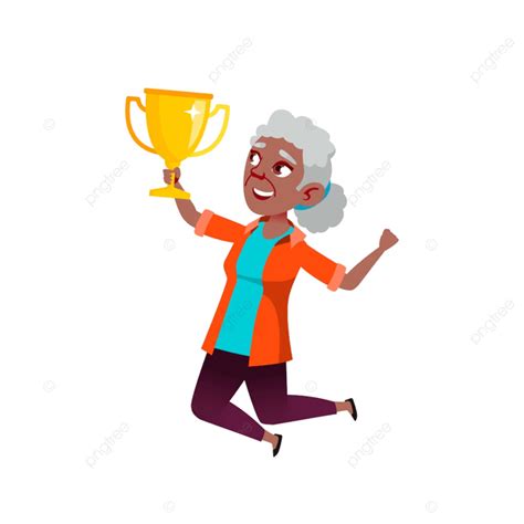 Mature Woman Vector Design Images Old Woman Achievement Mature Grandma