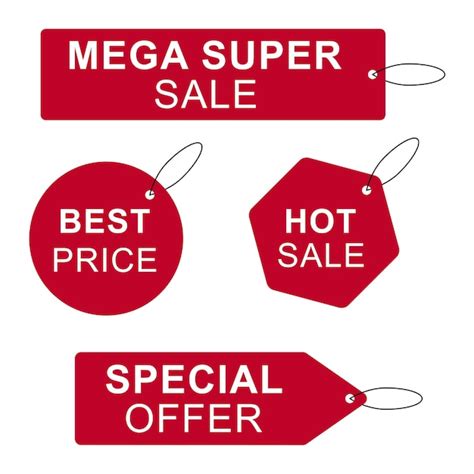 Premium Vector Discount Labels And Tags Best Price Hot Sale Special