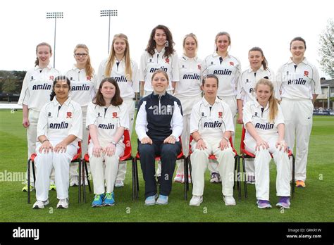 Essex Ccc Girls Under 19 Uae Squad Team Photo With Heather Knight