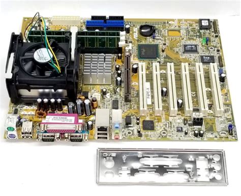 Working Asus P4pe X Motherboard System Board P4 2800 Mhz 512 Mb Ram Ebay