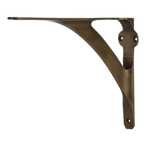 Set Of 2 Classic 5 78 Inches Brass Shelf Brackets With Antique Brass