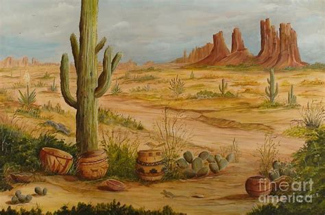 Desert Landscape Painting At Explore Collection Of