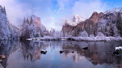 Yosemite National Park Winter 1080p 2k 4k 5k Hd Wallpapers Free