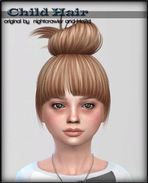 Nightcrawler And Ha2d Converted Hairs For Kids At Shojoangel Sims 4 Updates