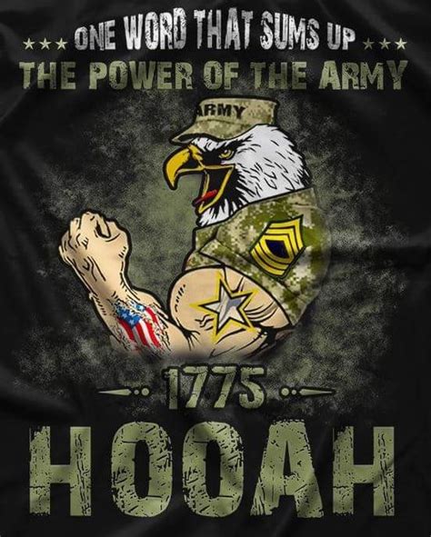 Just The Hooah For The Font Army Veteran Military Veterans Army Times