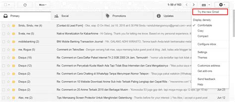 Cara mengganti nama email di hp android ini akan menyajikan tutorial mudah mengubah nama email dari hp. Cara Merubah Tampilan Gmail ke Versi Terbaru - TeknoSee