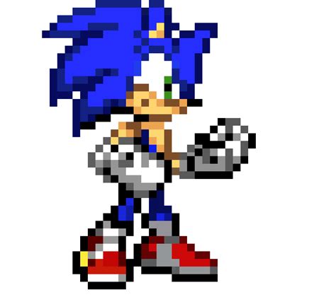 Sonic Advance Sonic Sprite Re Done Pixel Art Maker
