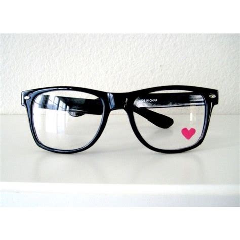 Nerdy Heart Glasses 12 Liked On Polyvore Heart Glasses Nerdy Glasses Glasses