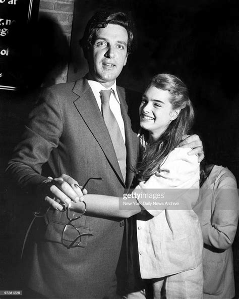 Brooke Shields With Her Father Revlon Executive Frank Shields At Roxy