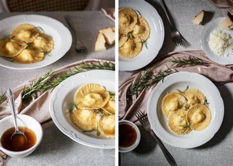 Orange And Pecorino Ravioli With Rosemary Brown Butter Use Your Noodles