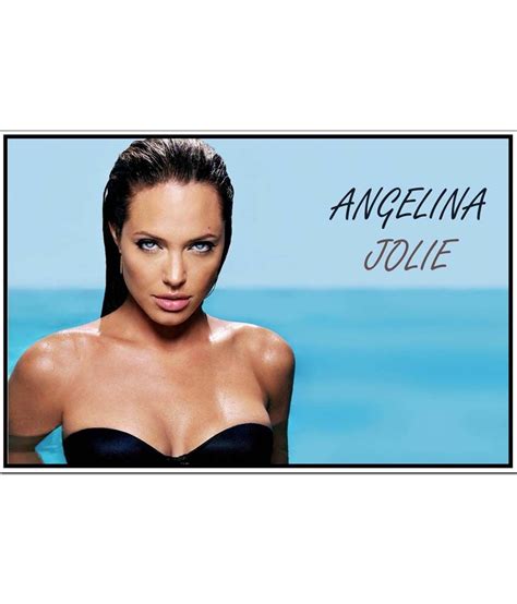 Angelina Jolie Actress Poster Paper Print Buy Angelina Jolie
