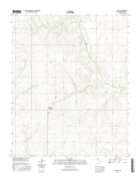 Mytopo Colony Oklahoma Usgs Quad Topo Map