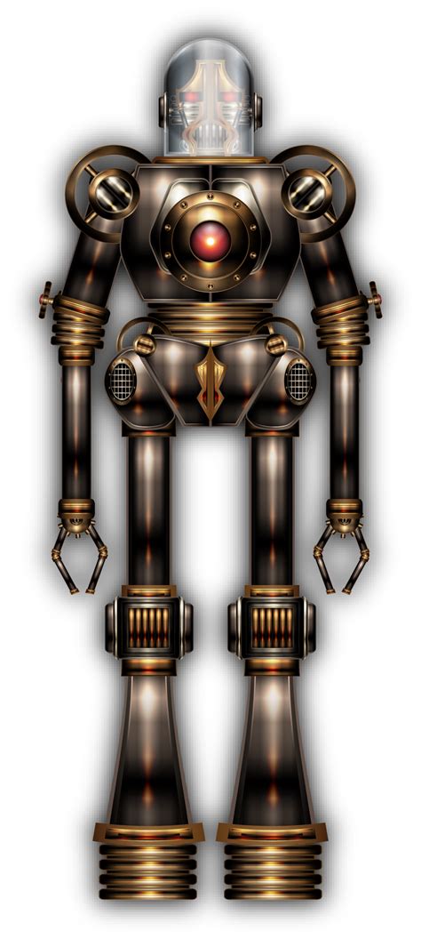 Steambot By Illustratorg On Deviantart Robot Sculpture Robot Art