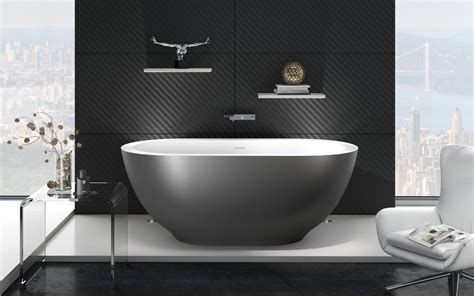 ᐈ 【aquatica Karolina 2 Gunmetal Wht Freestanding Solid Surface Bathtub】 Buy Online Best Prices