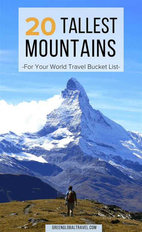 20 Tallest Mountains In The World By Continent For Your World Travel