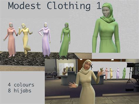 The Sims Resource Modest Dress Set 1