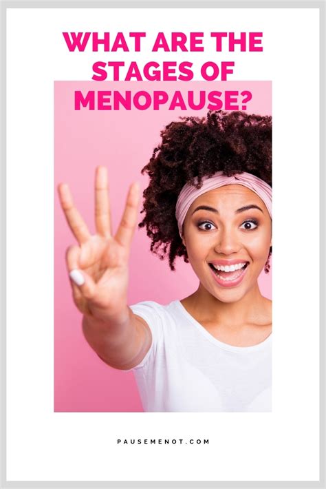 what are the stages of menopause pausemenot