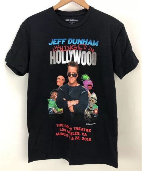 Jeff Dunham Official Merch Unhinged In Hollywood 2015 T Shirt Mens