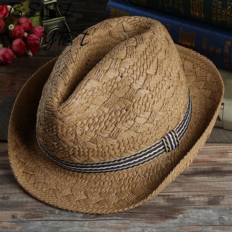 The New Spring And Summer Mens Casual Hat Jazz Hand Breathable Straw