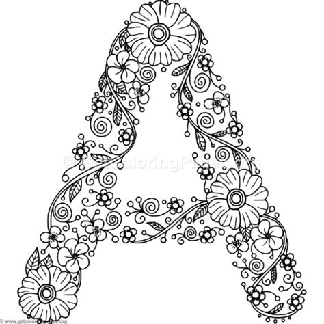 Letter A Printable Coloring Pages Printable World Holiday