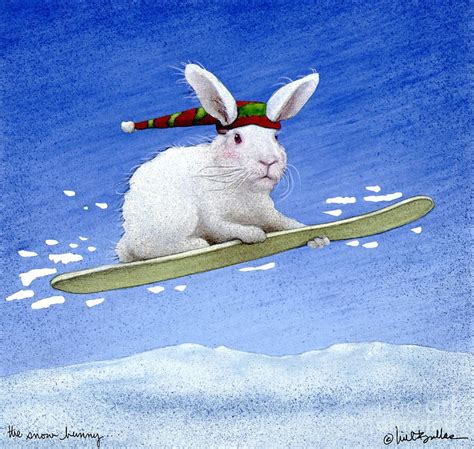 The Snow Bunny Bunny Painting Bunny Art Art