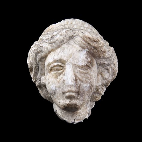 Roman Marble Head Of A Goddess With Diadem St James Ancient Art