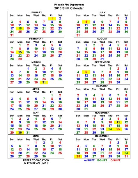 Shift Work Calendar Sample Templates At