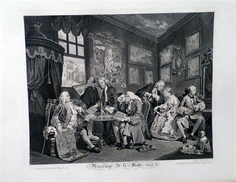 Marriage A La Mode By Hogarth William Six Original Engravings Fine