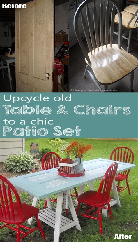 I do, too, and i have been wanting to entertain friends and family outside. How to Turn an Old Door and Chairs Into Chic DIY Patio Set ...