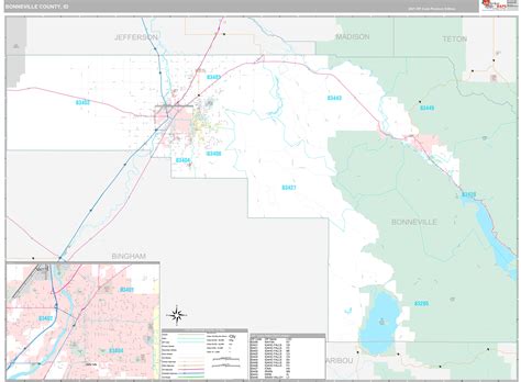 Bonneville County Map