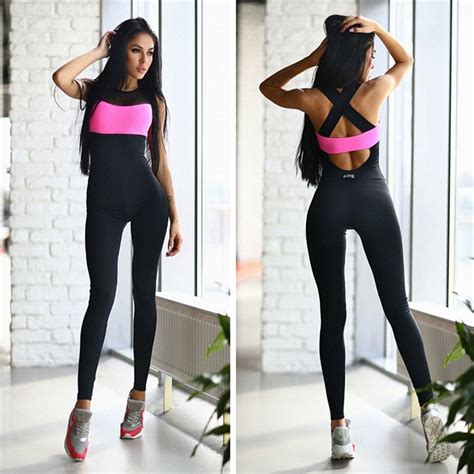 Fitness Sport Suit Women Tracksuit Sexy Backless Yoga Set Gym