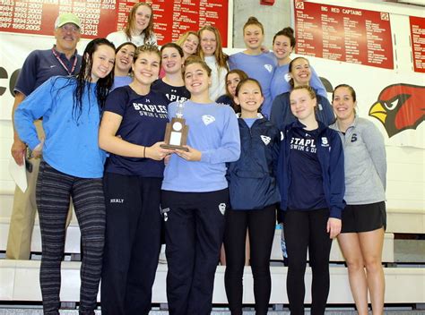 Staples Swim And Dive Team 3rd In Fciac Finals