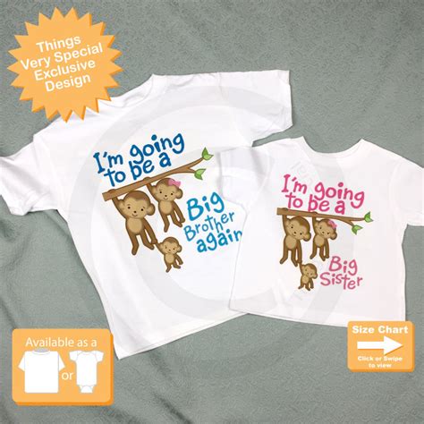 I M Going To Be A Big Brother Again Big Sister Shirt Set Etsy