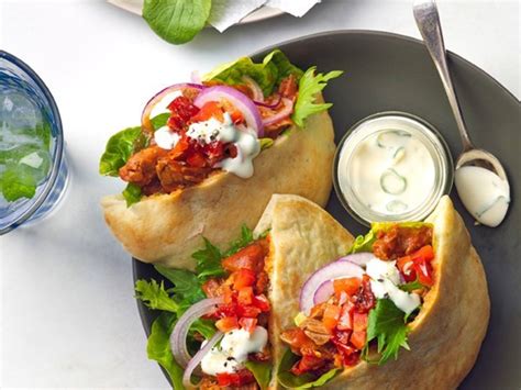Slow Roasted Lamb Pita Pockets With Minted Mayonnaise Best Foods™ New Zealand
