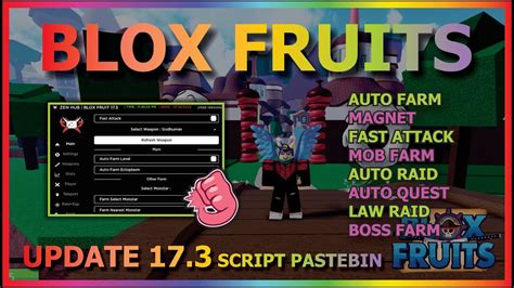 Blox Fruits Script Pastebin Update Part Auto Farm Auto Raid