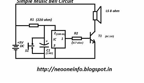 25 tune musical bell circuit diagram
