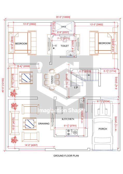 35x40 House Map Building Design Plan 2bhk House Plan House Map