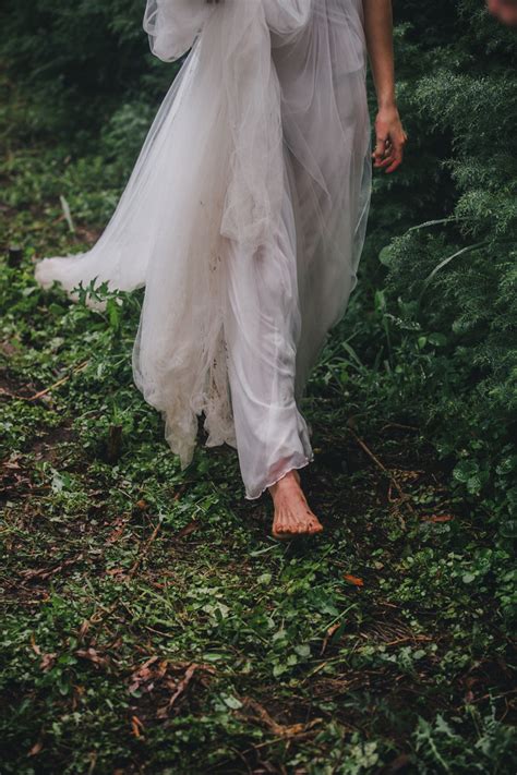 Moody And Ethereal Inspired Bridal Shoot On A Christmas Tree Farm