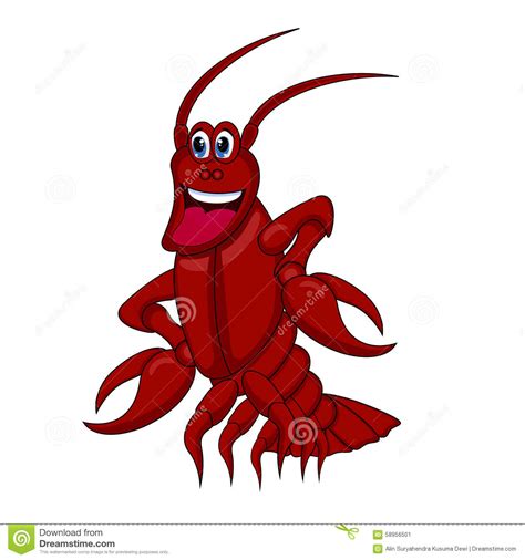 Lobster Cartoon Stock Vector Image Of Food Cartoon