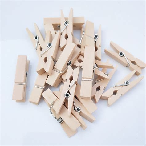 Jual Wooden Clip 6 Cm Polos Besqar Jepitan Penjepit Kayu Diy Tali Ram