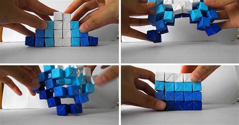 B Diy Kinetic Origami Sculpture Designed By Jo Nakashima