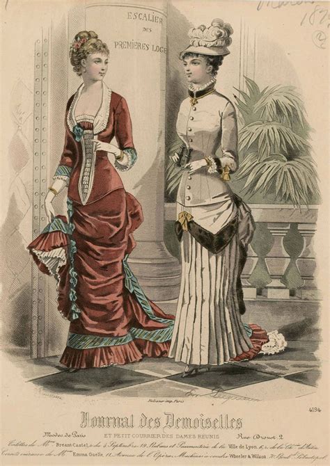 Journal Des Demoiselles 1879 Victorian Fashion Victorian Fashion