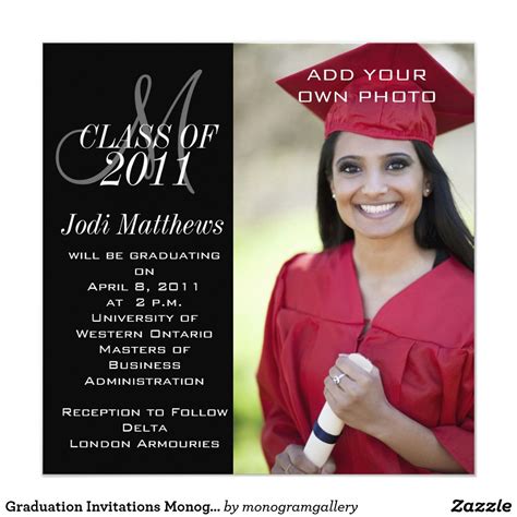 Create your own Invitation | Zazzle | Graduation announcements wording