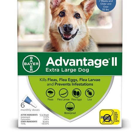 Dog flea collars can be used for treatment or prevention and can last up to 8 months. Advantage II Once-A-Month Topical Flea Treatment for Dogs ...