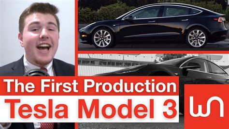 The First Production Tesla Model 3 Youtube