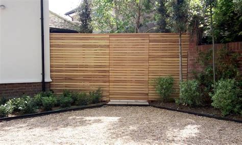 Maybe you would like to learn more about one of these? Slatted panels used for security with matching gate ...