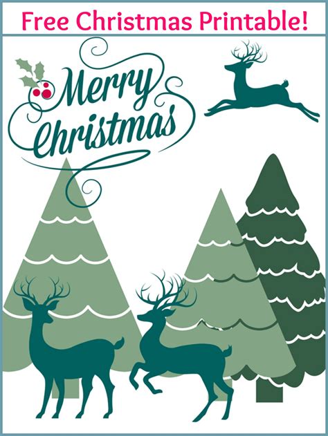 Merry Christmas Free Printable Cards