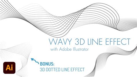 D Wave Effect Adobe Illustrator Infographie