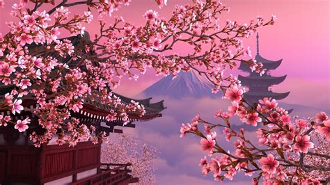 Anime cherry blossom wallpaper on wallpaperget com. Cherry Blossom Anime Aesthetic Wallpapers - Wallpaper Cave