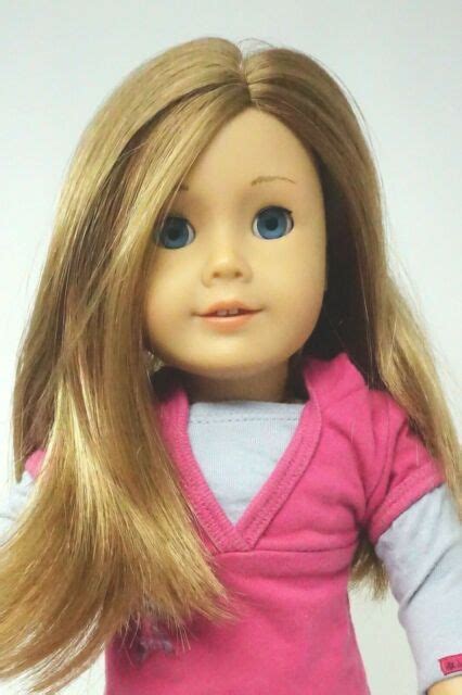 american girl doll 39 carmel hair blue eyes with extras ebay